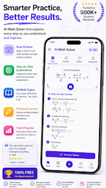 Imagen 0 para Ai Math Solver: Math Tuto…