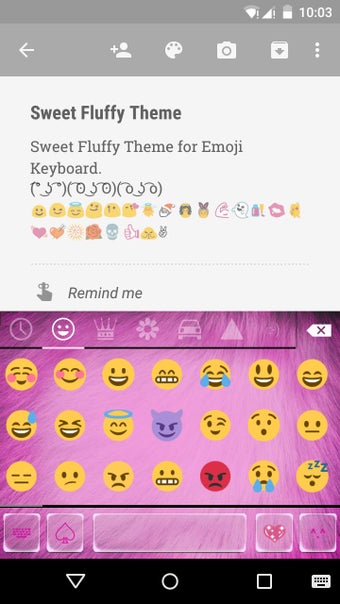 Imagen 1 para Sweet Fluffy Emoji Keyboa…