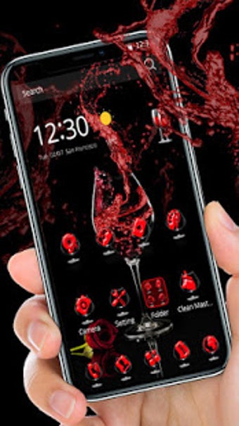 Imagen 0 para Red wine glass theme