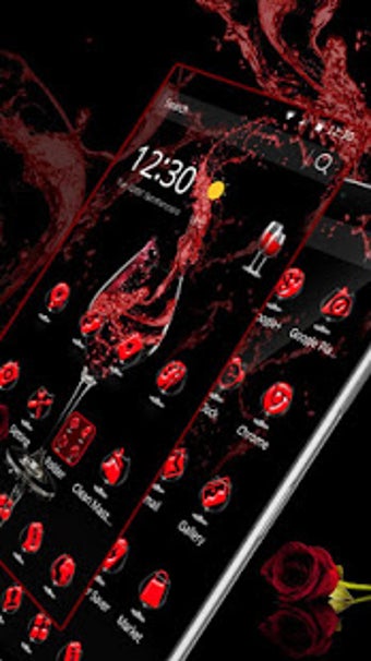 Imagen 1 para Red wine glass theme