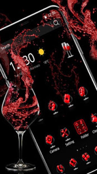 Imagen 2 para Red wine glass theme