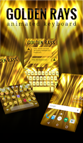 Image 2 for Golden Rays Animated Keyb…