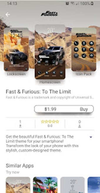 Imagen 1 para Fast & Furious Themes Sto…