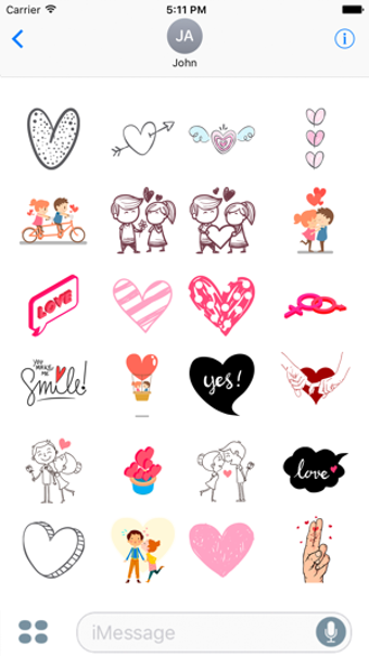 Imagen 1 para Love and Romantic Sticker…