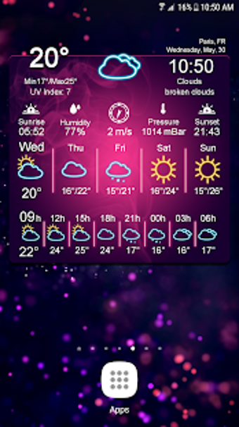 Image 1 for Weather Widget Neon