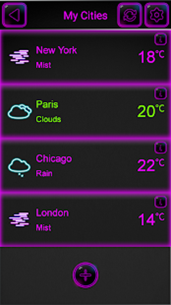Image 0 for Weather Widget Neon