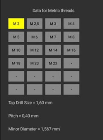 Image 0 for Tap / Drill Size