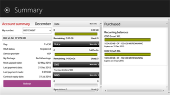Image 2 for My Vodacom app for tablet…