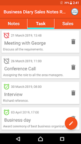 Image 1 for Business Diary Sales Note…