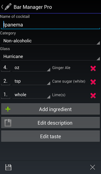 Image 2 for Bar Manager Pro - Cocktai…
