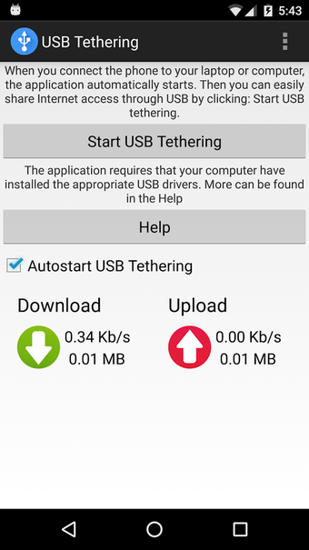 Imagen 1 para USB Tethering