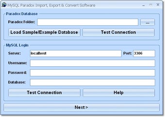 Imagen 0 para MySQL Paradox Import, Exp…