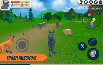 Imagen 1 para Wolf Simulator: Wild Anim…