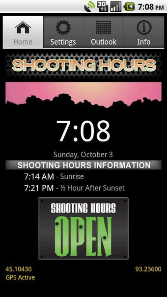 Imagen 1 para Shooting Hours Sunrise Su…