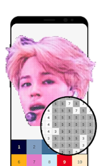 Image 1 for BTS Pixel Art - Kpop Colo…