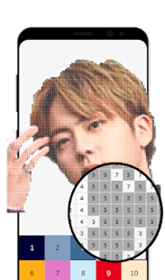 Image 3 for BTS Pixel Art - Kpop Colo…