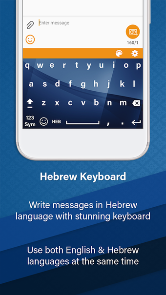 Imagen 1 para Hebrew Keyboard For Andro…