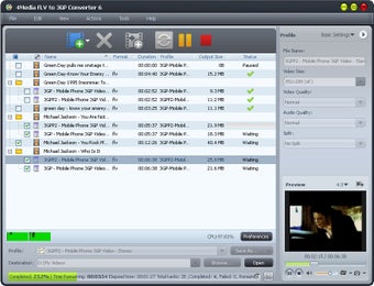 Image 0 for 4Media FLV to 3GP Convert…