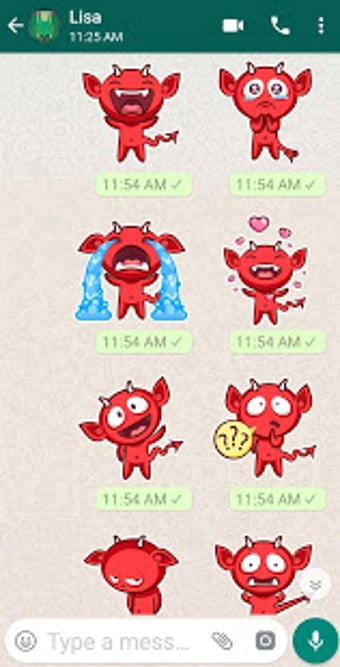 Image 2 for WAStickerApps - Cute Evil