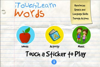 Image 0 for iTouchiLearn Words: Speec…