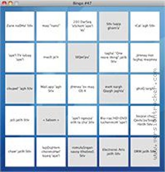 Image 0 for Keynote Bingo