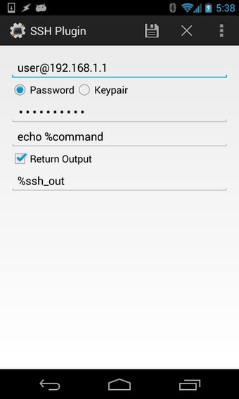 Imagen 0 para SSH Tasker Plugin