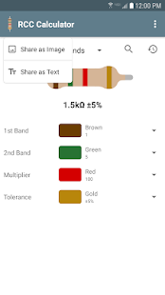 Imagen 0 para Resistor color code calcu…