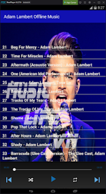 Imagen 1 para Adam Lambert Offline Musi…
