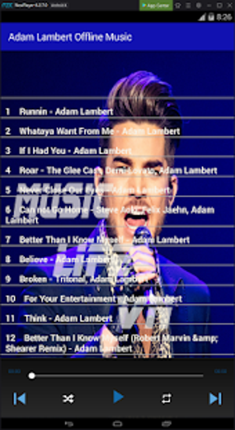 Imagen 2 para Adam Lambert Offline Musi…