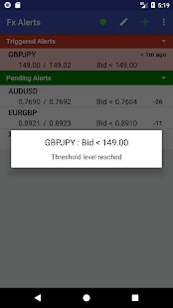 Imagen 2 para Forex Price Alerts