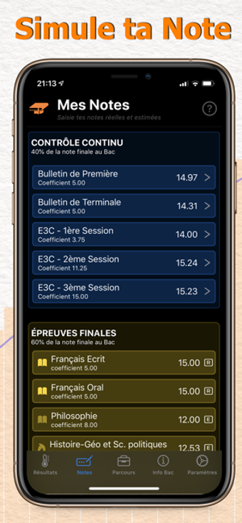 Image 3 for Simulateur Bac 2021