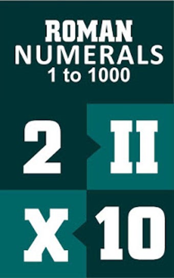 Image 0 for Roman Numerals 1 to 1000
