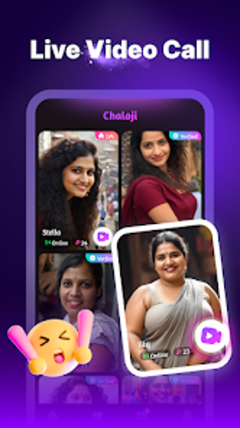 Image 0 for ChaloJi: Video Call Live …