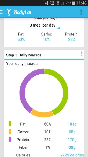 Image 1 for BodyCal (IIFYM, BMI, Body…