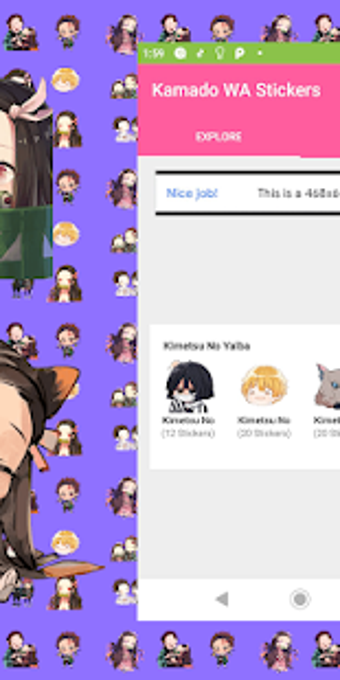 Imagen 1 para Nezuko WA Stickers
