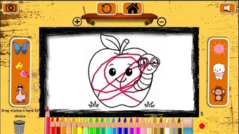 Imagen 0 para Easy Apple Coloring Book