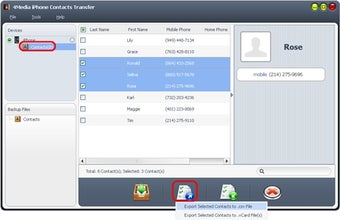Image 2 for 4Media iPhone Contacts Tr…