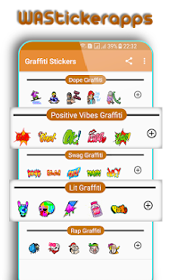 Imagen 1 para WAStickerApps: Dope Graff…
