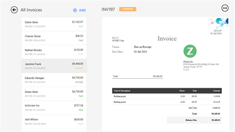 Image 2 for Zoho Invoice for Windows …