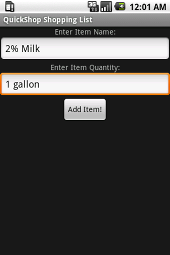 Image 0 for QuickShop Shopping List