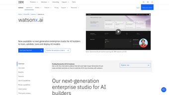 Imagen 0 para WatsonX.ai by IBM