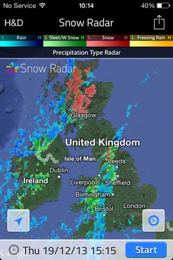 Image 0 for UK Snow Radar