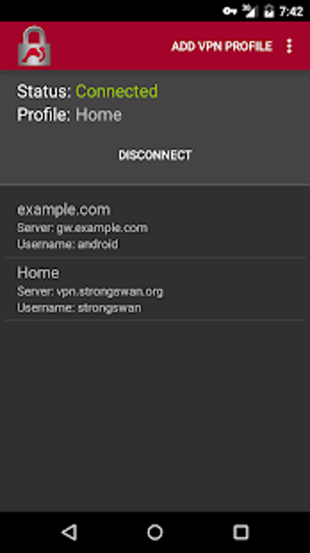 Imagen 2 para strongSwan VPN Client