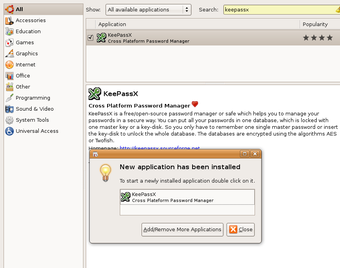 Image 0 for KeePassX for Linux