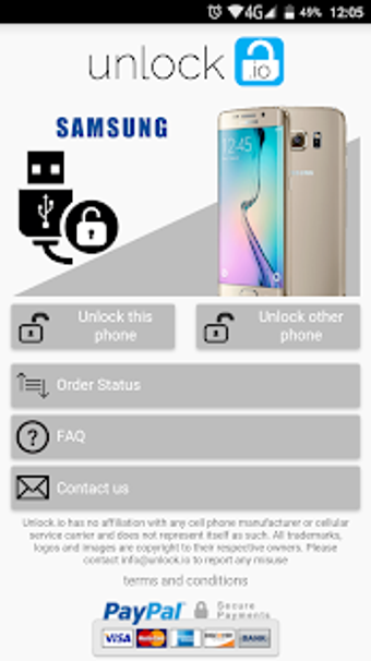 Imagen 0 para Unlock Samsung by cable