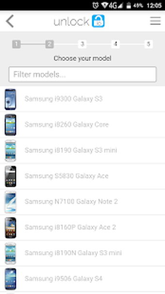 Imagen 1 para Unlock Samsung by cable
