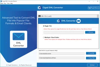 Image 0 for Cigati EML to PST Convert…
