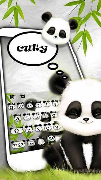 Imagen 1 para Baby Panda Keyboard Theme