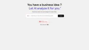 Imagen 0 para Analyze My Business Idea