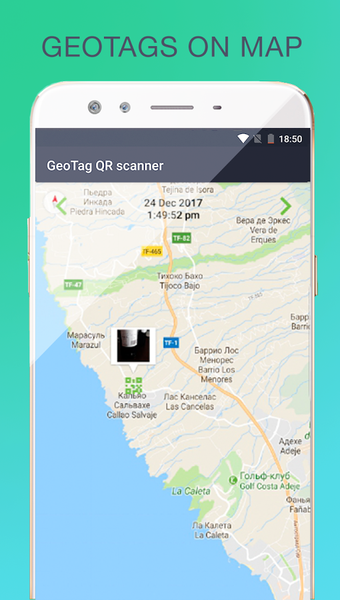 Imagen 3 para Geotag QR Code Reader & B…
